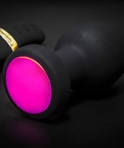 Goedkoopste ? Lang Loys Grote Vibrerende Buttplug Met Remote Control En Gekleurde LED Verlichting ? -Zyba Shop 550x364 1
