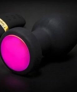 Goedkoopste ? Lang Loys Grote Vibrerende Buttplug Met Remote Control En Gekleurde LED Verlichting ? -Zyba Shop 550x368 1