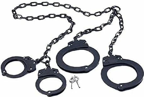 Beste deal ? Merkloos BDSM Bondage Play Zwart Massief Metalen Politie Handboeien Voetboeien Met Ketting ? 1 Beste deal ? Merkloos BDSM Bondage Play Zwart Massief Metalen Politie Handboeien Voetboeien Met Ketting ?