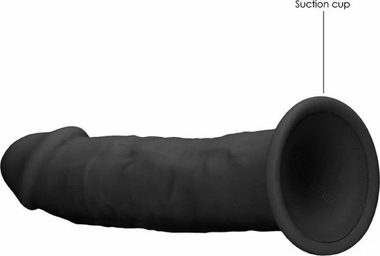 Uitgang ? RealRock Silicone Dildo Without Balls - Black - 15,3 Cm ? 7 Uitgang ? RealRock Silicone Dildo Without Balls - Black - 15,3 Cm ? - Afbeelding 7