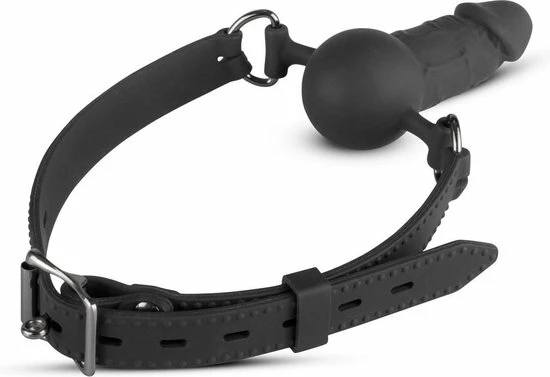 Uitgang ? EasyToys Online Only EasyToys Siliconen Gag Met Realistische Penis - Vergrendelbare Gesp - Met Penis - Zwart ? 3 Uitgang ? EasyToys Online Only EasyToys Siliconen Gag Met Realistische Penis - Vergrendelbare Gesp - Met Penis - Zwart ? - Afbeelding 3