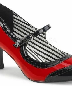 Gloednieuw ✔️ Pleaser Pink Label Pumps -39 ? Shoes- JENNA-06 Paaldans Schoenen Rood ?