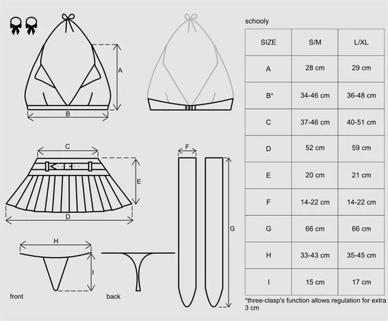 Top 10 ? Obsessive - School Kostuum L/XL ? 13 Top 10 ? Obsessive - School Kostuum L/XL ? - Afbeelding 13