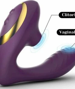 Promo ⭐ Yippiez - Luxe 2 In 1 Vibrator G-Spot & Clitoris Luchtdruk Stille Vibrator 20 Standen - Zuiger -sex Toys- Black Friday ⭐ -Zyba Shop 550x459