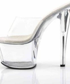 Coupon ? Pleaser Muiltjes -39 ? Shoes- SKY-301 Paaldans Schoenen Transparant/Zilverkleurig ? -Zyba Shop 550x470 4