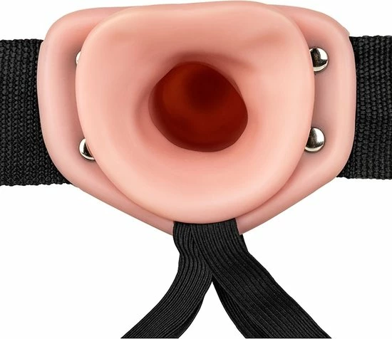 Gloednieuw ❤️ Shots - RealRock REA135FLE - Hollow Strap-on Without Balls - 6'' / 15,5 Cm - Flesh ❤️ 3 Gloednieuw ❤️ Shots - RealRock REA135FLE - Hollow Strap-on Without Balls - 6'' / 15,5 Cm - Flesh ❤️ - Afbeelding 3