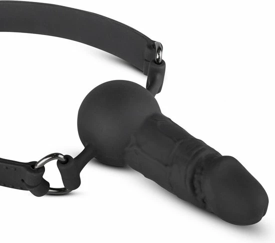 Uitgang ? EasyToys Online Only EasyToys Siliconen Gag Met Realistische Penis - Vergrendelbare Gesp - Met Penis - Zwart ? 2 Uitgang ? EasyToys Online Only EasyToys Siliconen Gag Met Realistische Penis - Vergrendelbare Gesp - Met Penis - Zwart ? - Afbeelding 2