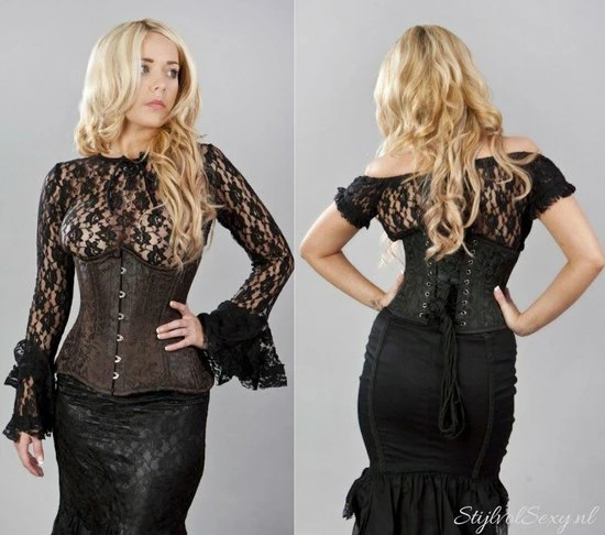 Aanbiedingen ⭐ Merkloos Zwart Underbust Korset - Waist Trainer | Maat 46 | Sexy Lingerie Korsetten ? 3 Aanbiedingen ⭐ Merkloos Zwart Underbust Korset - Waist Trainer | Maat 46 | Sexy Lingerie Korsetten ? - Afbeelding 3