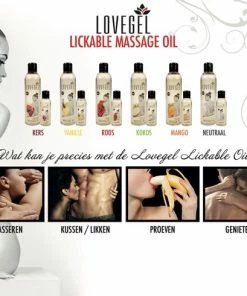 Promo ✔️ Lovegel - Erotisch Massage Olie - Kers - 250 Ml ? -Zyba Shop 550x490 2