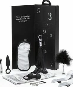 Nieuw ? Fifty Shades Pleasure Overload 10 Days Of Play Couple's Kit - Zwart/ Zilver ?