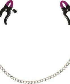 Beste deal ? Bad Kitty Siliconen Klemmen Voor Gevoelige Delen Zoals Tepels Verstelbaar Met Ketting Zwart ?