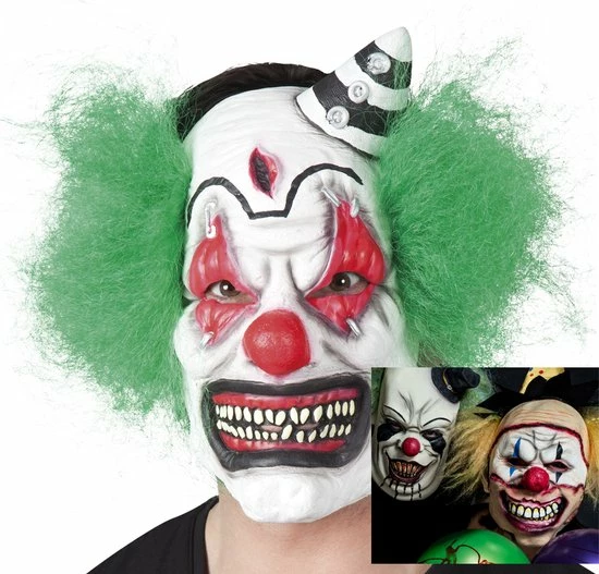 Beste Pirce ? Boland - Latex Gezichtsmasker Horror Clown - Volwassenen - Clown ? 2 Beste Pirce ? Boland - Latex Gezichtsmasker Horror Clown - Volwassenen - Clown ? - Afbeelding 2