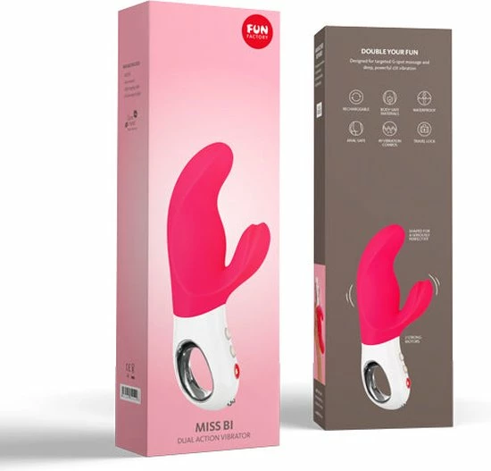 Kopen ? Fun Factory Miss Bi Dual Rabbit Vibrator - Roze & Wit ? 7 Kopen ? Fun Factory Miss Bi Dual Rabbit Vibrator - Roze & Wit ? - Afbeelding 7