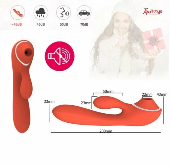 Goedkoop ? TipsToys Nieuwste Luchtdruk Sucking Dildo Vibrator 5.0 Gspot Clitoris Stimulator Sex Toys Voor Vrouwen |Kleur Rood ? 2 Goedkoop ? TipsToys Nieuwste Luchtdruk Sucking Dildo Vibrator 5.0 Gspot Clitoris Stimulator Sex Toys Voor Vrouwen |Kleur Rood ? - Afbeelding 2