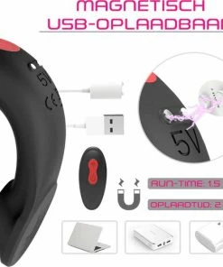 Beste Pirce ? Lusty Multifunctionele Koppels Vibrator - Met Afstandsbediening - 9 Standen - Ook Als Cockring Te Gebruiken - Oplaadbaar - Waterproof - Sex Toys Voor Koppels - Seksspeeltjes Voor Hem En Haar ⭐ -Zyba Shop 550x530 3