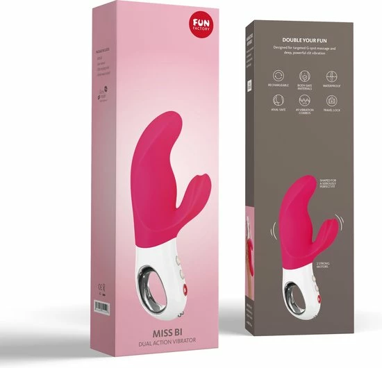 Kopen ? Fun Factory Miss Bi Dual Rabbit Vibrator - Roze & Wit ? 5 Kopen ? Fun Factory Miss Bi Dual Rabbit Vibrator - Roze & Wit ? - Afbeelding 5