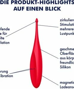 Uitgang ? Satisfyer Pinpoint Vibrator TWIRLING FUN - Rood ❤️ -Zyba Shop 550x531 1