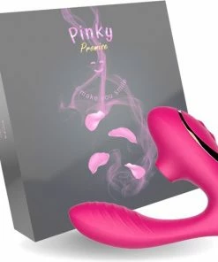 Zyba Shop 23 Nieuw ? Pinky Promise - Luxe 2-in-1 Luchtdruk Vibrator - Vibrator Voor Vrouwen - Clitoris Stimulator - G-spot & Clitoris Vibrator - Dildo - Gspot Stimulator ✔️