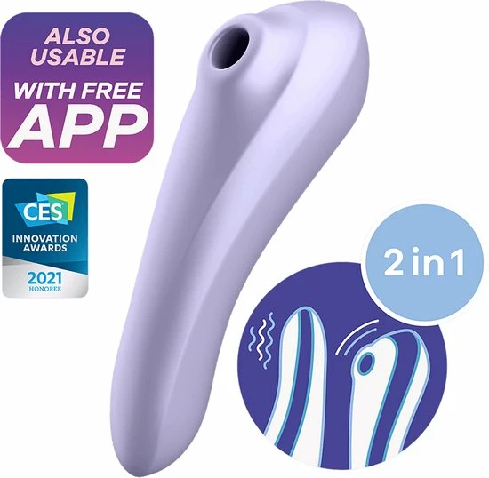 Hete verkoop ? Satisfyer - Dual Pleasure Air Pulse Vibrator Mauve ? 18 Hete verkoop ? Satisfyer - Dual Pleasure Air Pulse Vibrator Mauve ? - Afbeelding 18