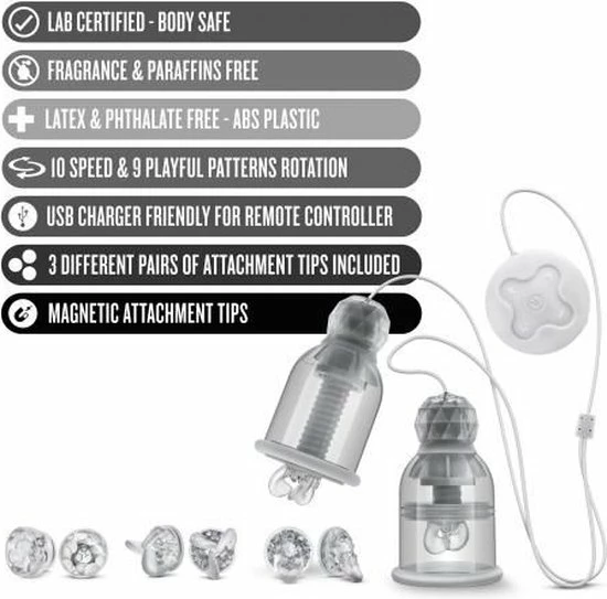 Hete verkoop ? Blush Temptasia - Titillator Vibrerende En Roterende Tepelzuigers ? 6 Hete verkoop ? Blush Temptasia - Titillator Vibrerende En Roterende Tepelzuigers ? - Afbeelding 6