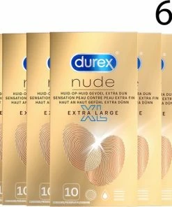 Goedkoop ? Durex Condooms Nude XL 10 Stuks X6 ✨