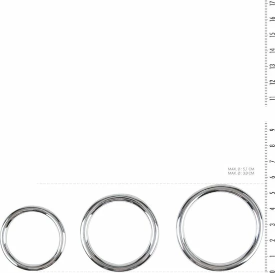 Kopen ? Sinner Gear Unbendable Sinner - Metalen Cock- En Balring Set ? 3 Kopen ? Sinner Gear Unbendable Sinner - Metalen Cock- En Balring Set ? - Afbeelding 3