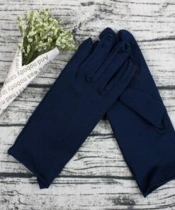 Groothandel ✔️ Handschoenen DONKER BLAUW - Goed Uitgerekt Dunne Spandex Handschoenen Hoge Kwaliteit - Jewelry Handschoen - Beschermende Handschoenen - Werk Handschoen - Beauty Salon Handschoenen - Veiligheid Handschoen Lichtgewicht 1Paar/Zak MEDIUM ----- SQGTR® ?