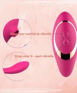 Nieuw ? Pinky Promise - Luxe 2-in-1 Luchtdruk Vibrator - Vibrator Voor Vrouwen - Clitoris Stimulator - G-spot & Clitoris Vibrator - Dildo - Gspot Stimulator ✔️ -Zyba Shop 550x550 103