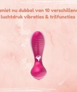 Nieuw ? Pinky Promise - Luxe 2-in-1 Luchtdruk Vibrator - Vibrator Voor Vrouwen - Clitoris Stimulator - G-spot & Clitoris Vibrator - Dildo - Gspot Stimulator ✔️ -Zyba Shop 550x550 105