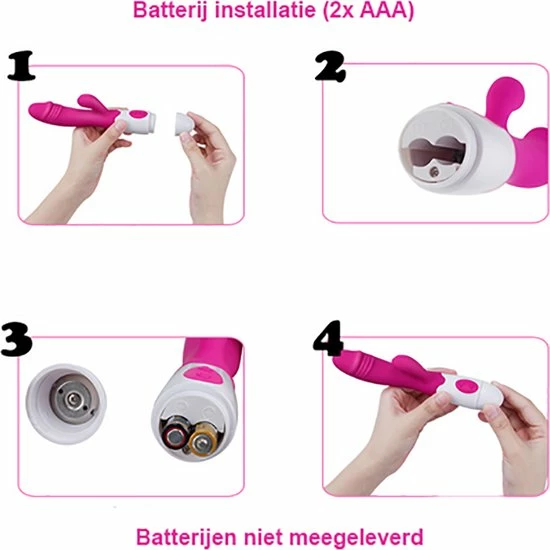 Beste deal ? Vibrator Dildo Met Vaginale Stimulatie Op Batterijen 2 Motoren En 10 Standen / Fluisterstil <50dB / HaverCo ? 6 Beste deal ? Vibrator Dildo Met Vaginale Stimulatie Op Batterijen 2 Motoren En 10 Standen / Fluisterstil <50dB / HaverCo ? - Afbeelding 6
