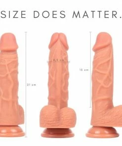 Gloednieuw ? OHYES Realistische Dildo Met Zuignap - Levensechte Sex Toys Voor Vrouwen - Siliconen Dildo - 21cm ⭐ -Zyba Shop 550x550 260