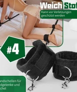 Goedkoopste ? Selwo Sex Handboeien Bed Bondage Set Bedboeien BDSM Oogmasker Handboeien Boeien Enkelset Erotiek Seksspeeltje Voor Koppels Vrouwen (8 Stuks) ✔️ -Zyba Shop 550x550 270