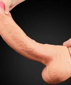 Kopen ? Lovetoy Dual Silicone Dildo 11″ Met Ballen Zeer Realistisch Dildo In Het Beige ? -Zyba Shop 550x550 310