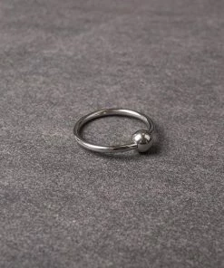 Promo ? Kiotos Steel Eikelring Met Balletje Ø 25 Mm ⌛ -Zyba Shop 550x550 317