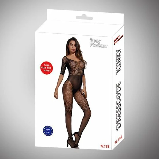 Korting ⌛ Body Pleasure Strakke Uitdagende Bodystocking - One Size - Cadeaubox ⌛ 1 Korting ⌛ Body Pleasure Strakke Uitdagende Bodystocking - One Size - Cadeaubox ⌛