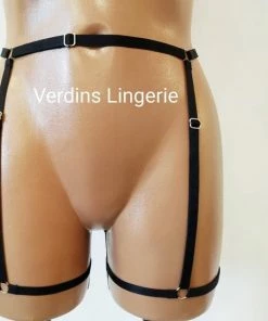 Korting ❤️ Secret Passion-Erotische Lingerie-Sexy Lingerie -Harnas Riem-Harnas Kousenband-Zwart-Verstelbare Harnas-One Size ⌛ -Zyba Shop 550x550 88