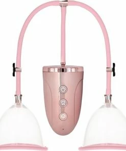 Nieuw ? Shots - Pumped Automatic Rechargeable Breast Pump Set - Medium - Pink ?