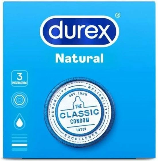Groothandel ? Durex Classic Natural - Condooms - Pocketsize - Met Glijmiddel - Met Reservoir - 3 Stuks ? 1 Groothandel ? Durex Classic Natural - Condooms - Pocketsize - Met Glijmiddel - Met Reservoir - 3 Stuks ?