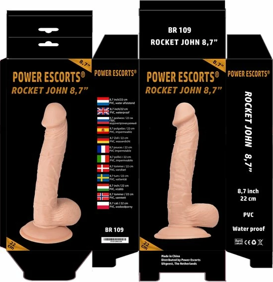 Beste Pirce ? Power Escorts - Rocket John - Realistische Dildo - 8.7 Inch / 22 Cm - BR109 - Beige ✔️ 5 Beste Pirce ? Power Escorts - Rocket John - Realistische Dildo - 8.7 Inch / 22 Cm - BR109 - Beige ✔️ - Afbeelding 5