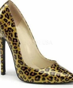 Aanbiedingen ? Sexy-20 Cheetah Gold Pearlized Patent - (EU 35 = US 5) - Devious ?