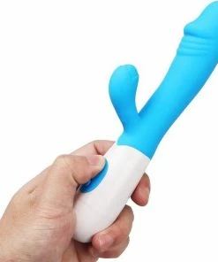 Top 10 ? Happy Tears Clitoris En G-spot Stimulator Voor Vrouwen Met Extra Stimulatie | Fijne Orgasmes | Realistische Eikel | Krachtige Vibrator | Duo Vibrator | 30 Standen | 19.5cm | Blauw | ✔️ -Zyba Shop 550x575