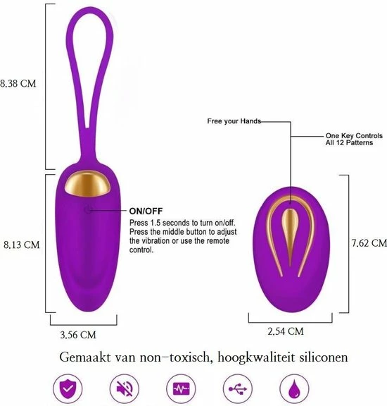 Kopen ? Happy Tears | Luxe Ei Vibrator Voor Vrouwen | Heerlijke Clitoris En GSpot Stimulatie | Afstand Bedienbaar | Voor Koppels | Anaal | 12 Vibratiestanden | Massage | Vagina | Sex | Unisex | Licht-Paars ? 2 Kopen ? Happy Tears | Luxe Ei Vibrator Voor Vrouwen | Heerlijke Clitoris En GSpot Stimulatie | Afstand Bedienbaar | Voor Koppels | Anaal | 12 Vibratiestanden | Massage | Vagina | Sex | Unisex | Licht-Paars ? - Afbeelding 2