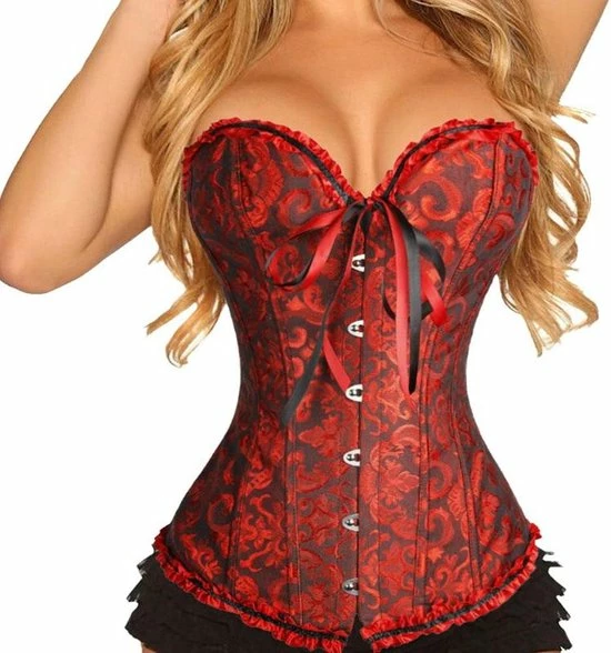 Goedkoop ? Merkloos Sexy Korset Met Haaksluiting | Rood | Maat 42 | Sexy Lingerie Korsetten ? 6 Goedkoop ? Merkloos Sexy Korset Met Haaksluiting | Rood | Maat 42 | Sexy Lingerie Korsetten ? - Afbeelding 6