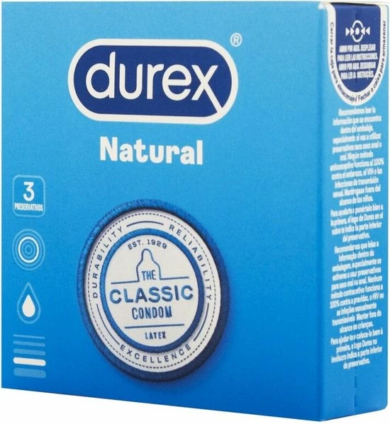 Groothandel ? Durex Classic Natural - Condooms - Pocketsize - Met Glijmiddel - Met Reservoir - 3 Stuks ? 3 Groothandel ? Durex Classic Natural - Condooms - Pocketsize - Met Glijmiddel - Met Reservoir - 3 Stuks ? - Afbeelding 3