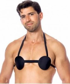 Flash-uitverkoop ? Rimba Bondage Play Tepel Harnas Voor Heren Met Spijkers Aan De Binnenkant ✨