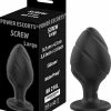 Flash-uitverkoop ? Power Escorts - Screw Plug Large Anal Plug - 9,2 CM X 4,5 CM / 3,6 Inch X 1,8 Inch - Butt Plug - Zwart - Kwaliteits Silicone - Geen Goedkoop Tpe Materiaal - Stoere Cadeau Box - BR216L ? -Zyba Shop 550x628 3