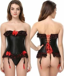 Promo ? Merkloos Zwart Vintage Korset Met Kant En Jarretels | Maat 38 | Sexy Lingerie Korsetten ✔️ 11 Promo ? Merkloos Zwart Vintage Korset Met Kant En Jarretels | Maat 38 | Sexy Lingerie Korsetten ✔️ -Zyba Shop 550x646 2