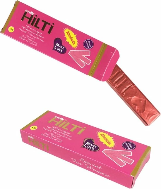 Gloednieuw ❤️ EVELLE HILTI Horny CHOCOLA Voor DAMES - Energie & Lust - Heftigere Orgasmes - 1 Reep X 25GR - GINSENG & LustKRUIDEN ⭐ 2 Gloednieuw ❤️ EVELLE HILTI Horny CHOCOLA Voor DAMES - Energie & Lust - Heftigere Orgasmes - 1 Reep X 25GR - GINSENG & LustKRUIDEN ⭐ - Afbeelding 2