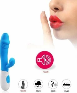 Top 10 ? Happy Tears Clitoris En G-spot Stimulator Voor Vrouwen Met Extra Stimulatie | Fijne Orgasmes | Realistische Eikel | Krachtige Vibrator | Duo Vibrator | 30 Standen | 19.5cm | Blauw | ✔️ -Zyba Shop 550x651 1