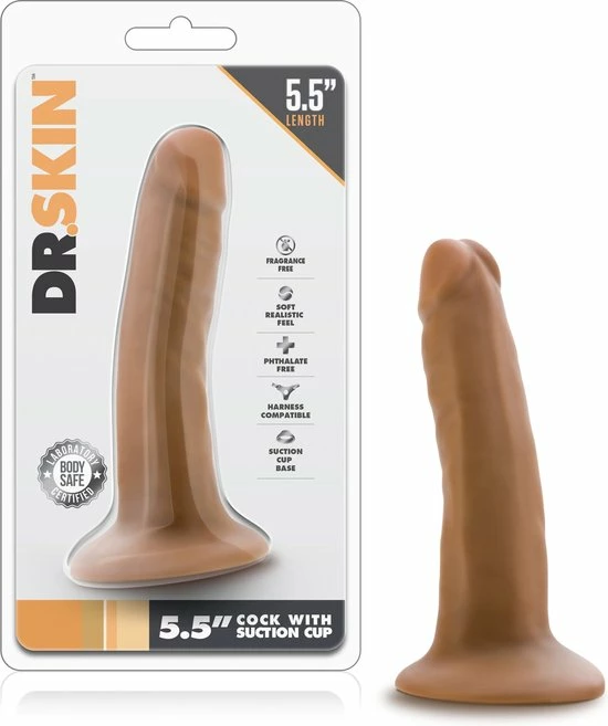 Hete verkoop ✨ Dr. Skin - Realistische Dildo Met Zuignap 14 Cm - Mocha ? 6 Hete verkoop ✨ Dr. Skin - Realistische Dildo Met Zuignap 14 Cm - Mocha ? - Afbeelding 6